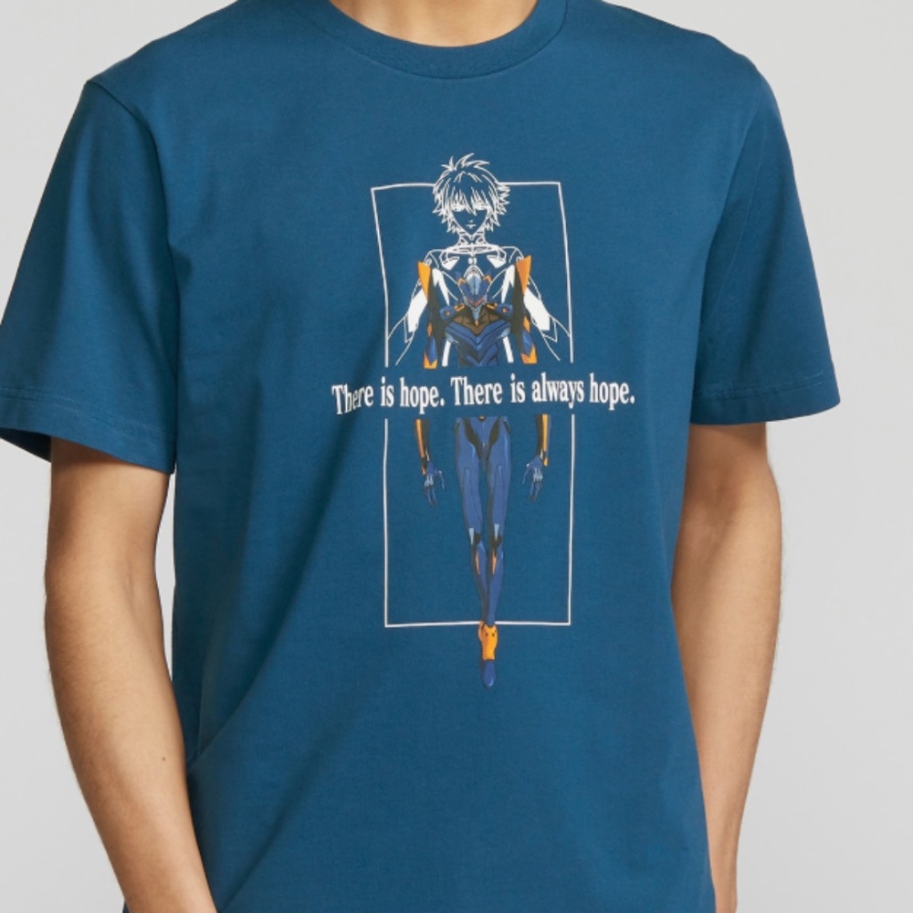 Uniqlo x Evangelion Kaworu Blue T-Shirt - M